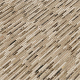 MS International Emperador Blend Bamboo 12 in. x 12 in. x 10 mm Brown Marble Mesh-Mounted Mosaic Wall Tile